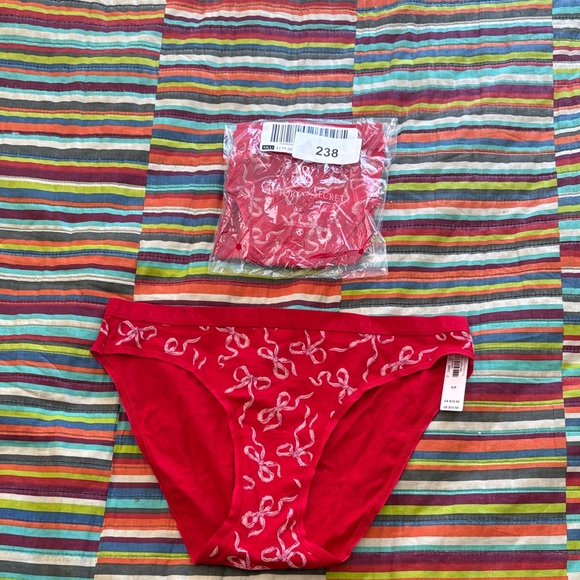 Victoria's Secret Other - 1-Victoria's Secret Red size, small new tags Bottoms with Bow Design